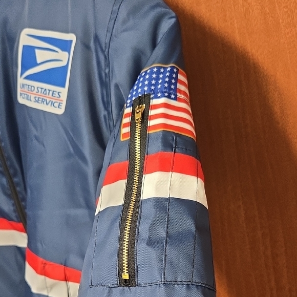 Blue USPS Bomber Jacket - Picture 4 of 6